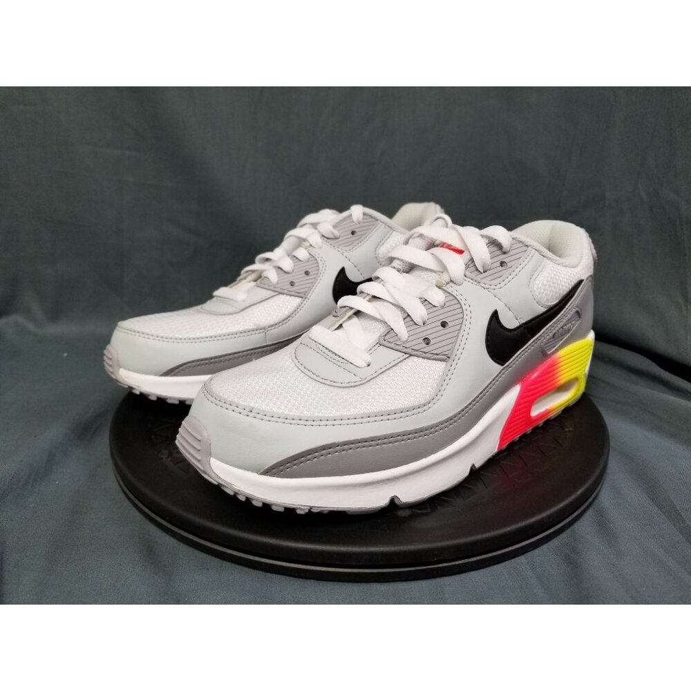 Nike Air Max 90 GS 'Gradient Cassette' Sneakers White Size 7Y DISPLAY NEW NO BOX - Picture 4 of 11